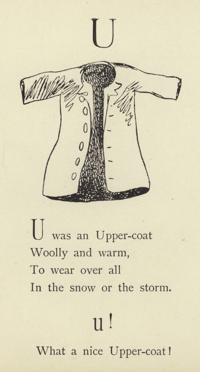 De letter U door Edward Lear